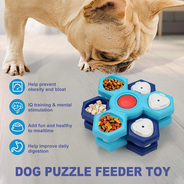 Slow Feeder Puzzle Dog Bowl - 4 Layer Interactive