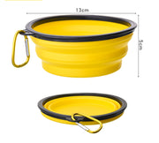Outdoor Portable Folding Bowl with Keychain