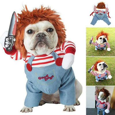 Halloween Pet Costume – Funny Adjustable Dog & Cat Cosplay Outfit