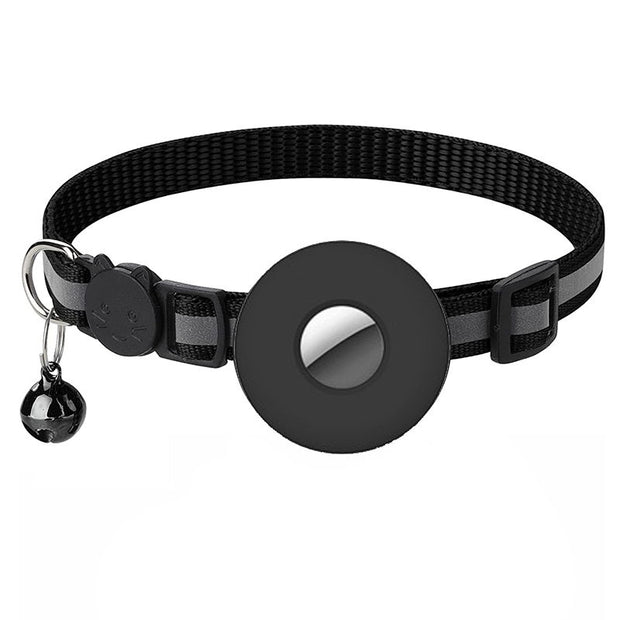 Airtag Pet Collar with Bell – Reflective Adjustable Anti-Lost Cat & Dog Collar