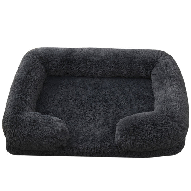 Doghouse & Cathouse Plush Round Pet Bed
