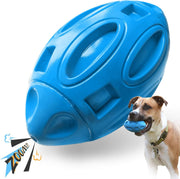 Indestructible Squeaky Dog Toy for Aggressive Chewers | Durable Natural Rubber Ball
