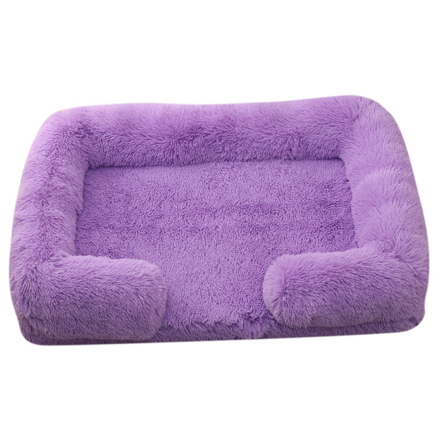 Doghouse & Cathouse Plush Round Pet Bed