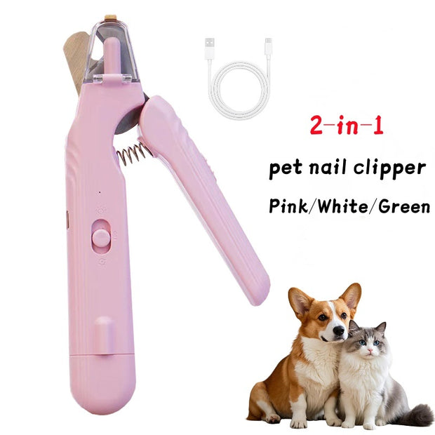 Professional Pet Nail Clippers with LED - Safe Dog & Cat Tool