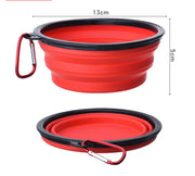 Outdoor Portable Folding Bowl with Keychain