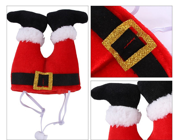 Cute Christmas Hat for Dogs & Cats – Soft Fleece Holiday Pet Costume 🎅