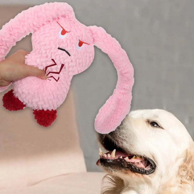 Bunny Squeaky Pet Plush Chew Toy for dogs.