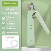 Professional Pet Nail Clippers with LED - Safe Dog & Cat Tool
