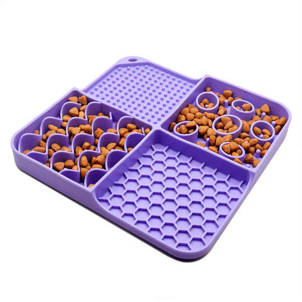 Portable Silicone Pet Feeding Mat | Non-Slip Waterproof Pet Food Tray