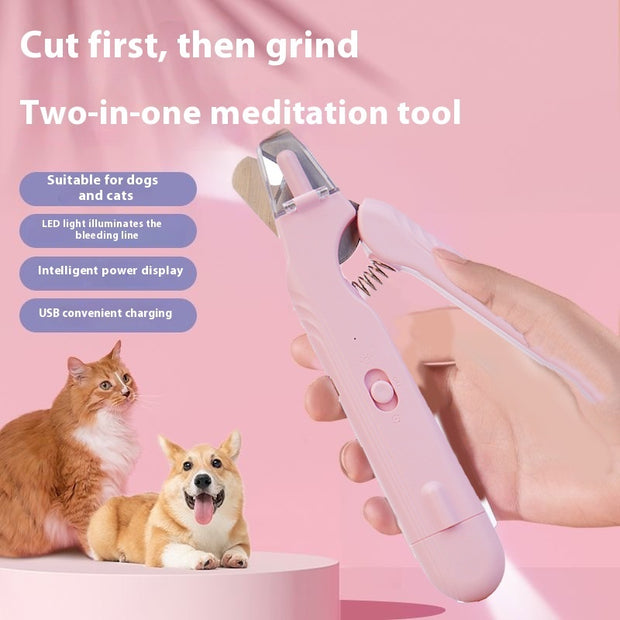 Professional Pet Nail Clippers with LED - Safe Dog & Cat Tool
