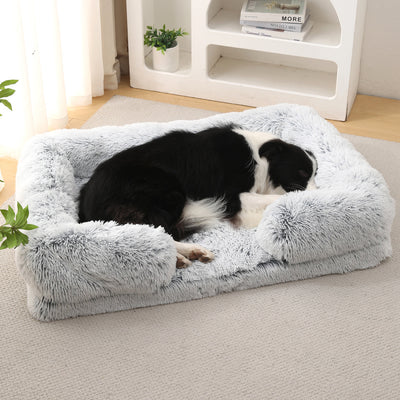 Doghouse & Cathouse Plush Round Pet Bed