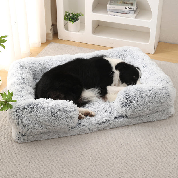 Doghouse & Cathouse Plush Round Pet Bed