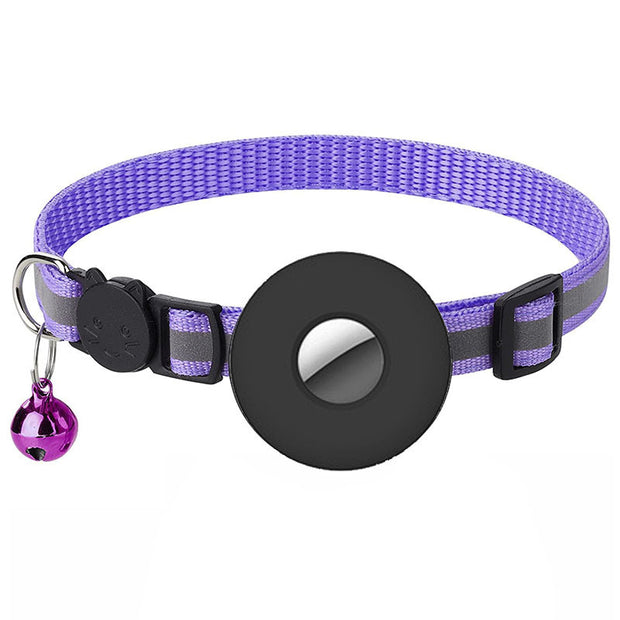 Airtag Pet Collar with Bell – Reflective Adjustable Anti-Lost Cat & Dog Collar