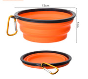 Outdoor Portable Folding Bowl with Keychain