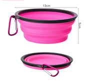 Outdoor Portable Folding Bowl with Keychain