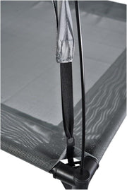 Outdoor Portable Grey Pet Dog Bed With Awning