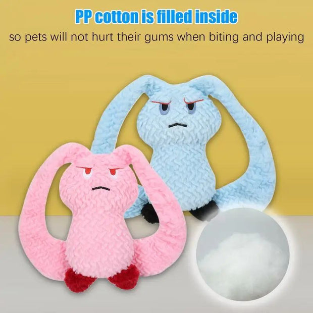 Bunny Squeaky Pet Plush Chew Toy for dogs.