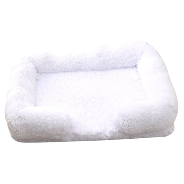 Doghouse & Cathouse Plush Round Pet Bed